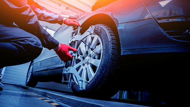 wheel alignment and weight of the car
